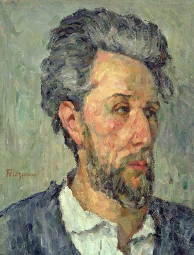 Portret van Victor Chocquet, 1876-77 door Paul Cézanne